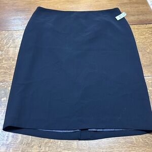 Talbots NWT SZ 16 Classic Black Pencil Skirt
